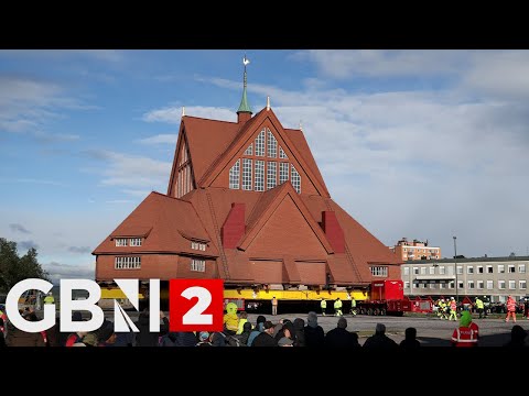 LIVE: Sweden's landmark Kiruna Church begins a two-day journey