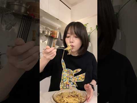 舞茸とアンチョビのペペロンチーノを作って食べる🍴