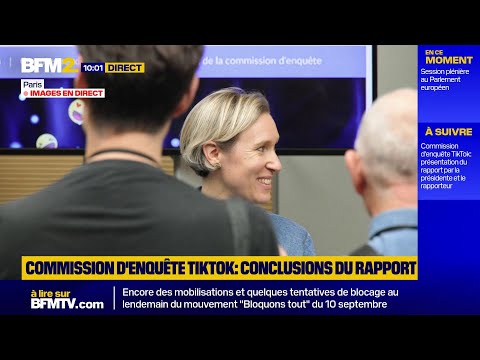 🟡 Suivez en direct la conférence de presse de la commission d’enquête parlementaire sur TikTok