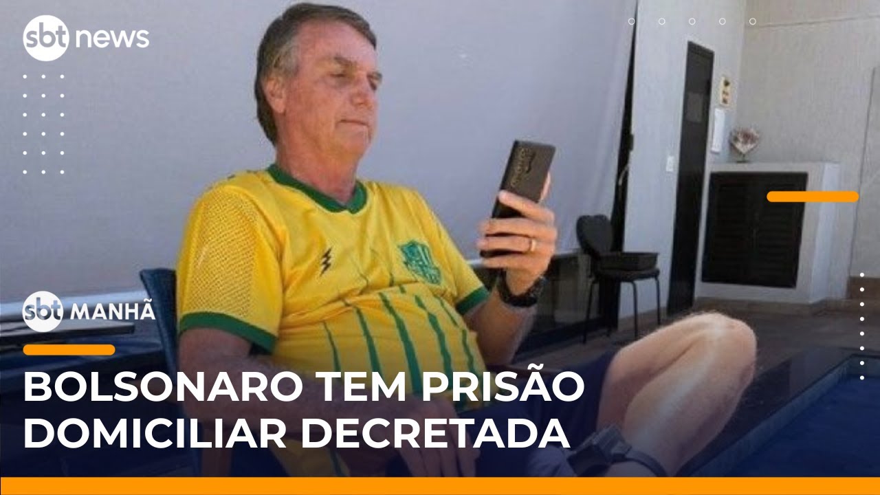 SBT Notícias Moraes decreta prisão domiciliar de Jair Bolsonaro