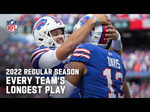 Every Team's Best Longest Play from the 2022 Regular Season | NFL 2022 Highlights video clip