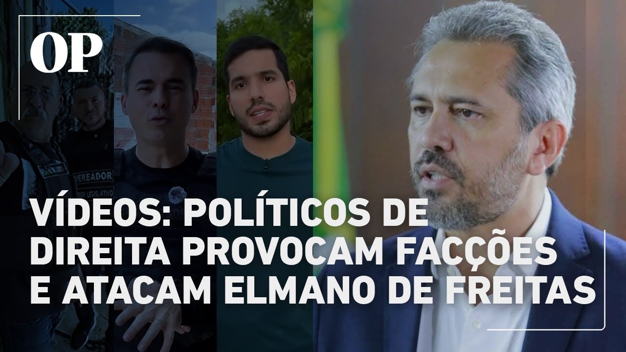 Políticos de direita provocam facções e atacam governador do Ceará em vídeos nas redes sociais