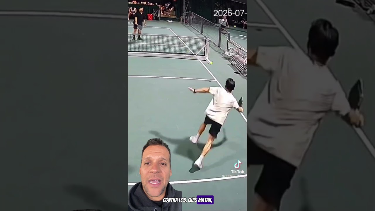 Uma das jogadas mais incríveis que já vi no Pickleball. #pickleballbh