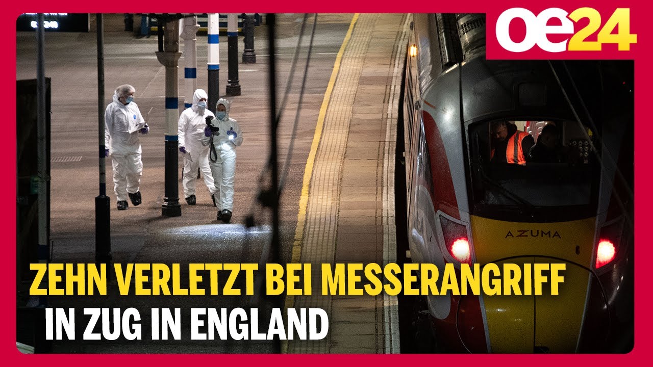 Zehn Verletzt bei Messerangriff in Zug in England