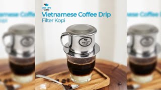 Pratinjau video produk One Two Cups Vietnam Drip Coffee Filter Pot Saringan Kopi 124ml 7Q - LC1