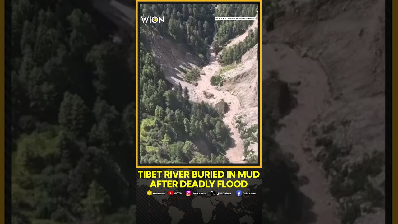 Nepal Floods: Deadly Himalayan Flood Leaves Tibet River Covered In Mud | WION Shorts