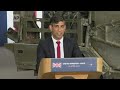 UK PM Rishi Sunak says country putting its defense industry on war footing  - 00:21 min - News - Video