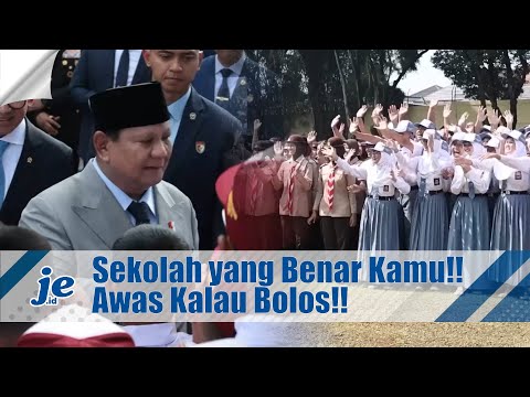 Moment Prabowo Hampiri Para Siswa-Siswi Usai Upacara Hari Kesaktian Pancasila