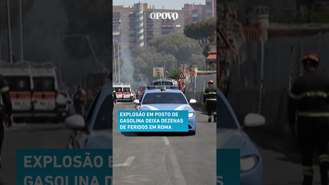 Explosão em posto de gasolina deixa dezenas de feridos em Roma