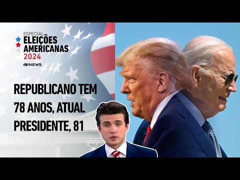 Trump e Biden trocam farpas ao serem questionados em debate sobre suas idades