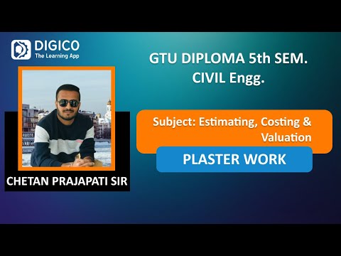 MOST IMPORTANT QUESTION SERIES : Estimating, Costing & Valuation : PLASTER WORK