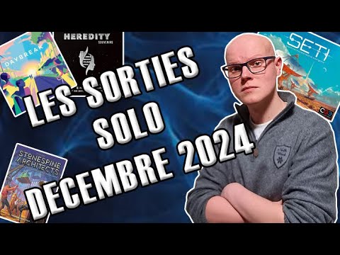 Les sorties jeux de société Solo du mois de Décembre 2024