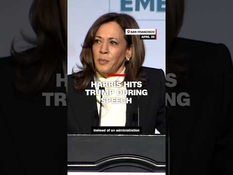 Harris hits Trump during speech