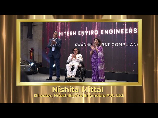 Congratulations to Nishita Mittal, Director at Hitesh Enviro Engineers Pvt. Ltd., for being honoured at the MSME Bharat Summit & Awards 2025!

Awarded the Swachh Bharat Compliance Award, your unwavering dedication to environmental responsibility and excellence in waste management solutions has significantly contributed to India's cleanliness mission and sustainable development goals.

This recognition was proudly judged by our esteemed jury:
🌟 Ms. Sminu Jindal, MD, Jindal SAW Ltd & Chairperson, Svayam
🌟 Dr. (h.c.) CS Adv. Mamta Binani, India’s First Registered Insolvency Professional
🌟 Mr. Gaurav Choudhury, Co-founder & CEO, Earshot Digimedia Pvt. Ltd.

Your leadership in aligning business practices with national priorities like Swachh Bharat is inspiring a cleaner and greener MSME sector.
👉 Stay tuned for more impactful stories from the MSME Bharat Summit & Awards 2025!

#NishitaMittal #HiteshEnviroEngineers #SwachhBharat #MSMEAwards #CleanIndiaMission #SustainableMSMEs #MSMEBharatSummit2025 #EnvironmentalCompliance