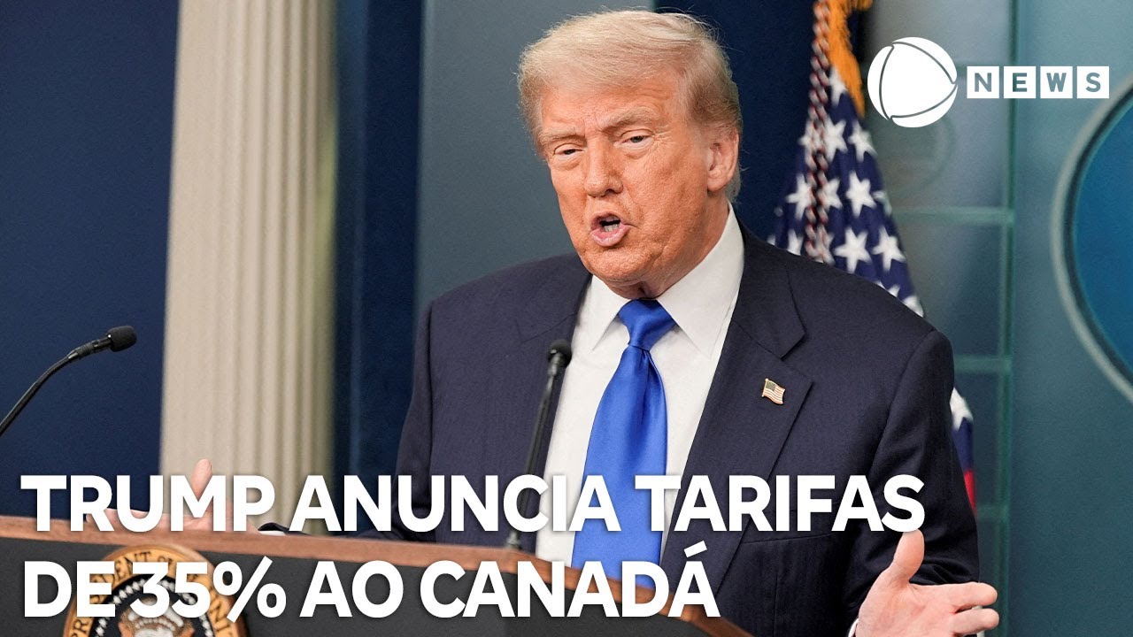 Trump anuncia tarifas de 35 sobre as importações do Canadá