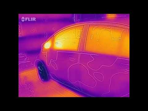 THERMAL VIDEO: PreHeating an Electric Car