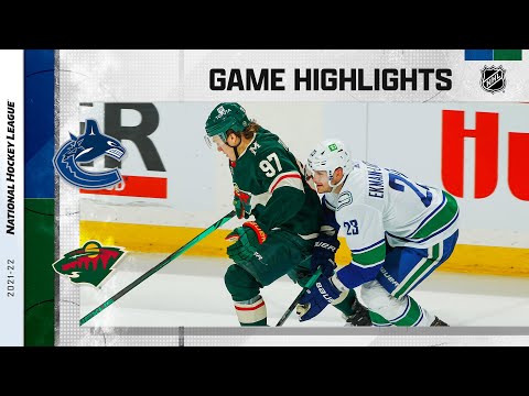 Canucks @ Wild 3/24 | NHL Highlights 2022