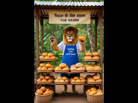 शेर ने भालू को बहुत ही मजेदार ब्रेड बेचीं #like #subscribe शेर् और भालू