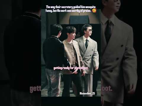 the way their secratary say him to turn it's so cute 🥰 || #bts #btsmember #kimtaehyung #kpopidol