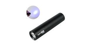 Pratinjau video produk TaffLED Senter LED Mini Ultraviolet UV Light USB Rechargeable 395nm - UV-395
