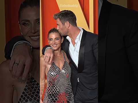 Chris Hemsworth &amp; <strong>Elsa</strong> Pataky Share A Romantic Kiss On Red Carpet