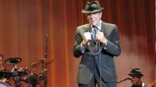 Leonard Cohen - So Long Marianne, live at Wembley Arena, London 2012