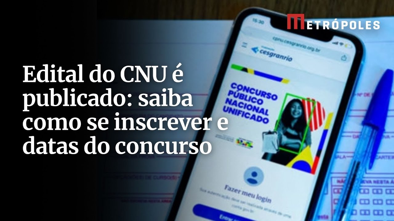 Edital do CNU é publicado saiba como se inscrever e datas do concurso