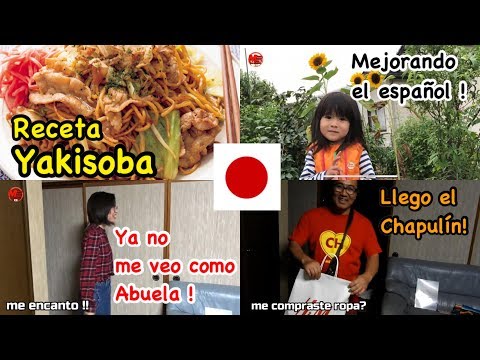 de Abuela a Joven de 20+receta Yakisoba+conversando en español