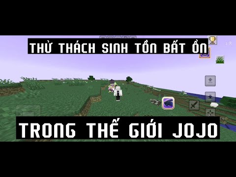 Minecraft thử thách sinh tồn trong thế giới JoJo cực bất ổn 🤣