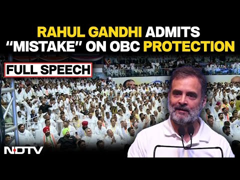 Rahul Gandhi Admits Past Oversight On OBCs, Vows To Rectify Mistake With Caste Census Push