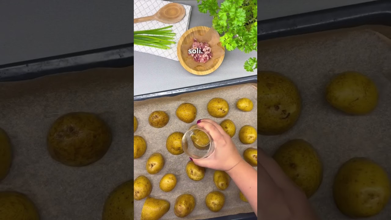 Zbouchněte brambory, ozdobte svěží Lučinou, křupavou slaninou a užijte si geniální chuť #toprecepty