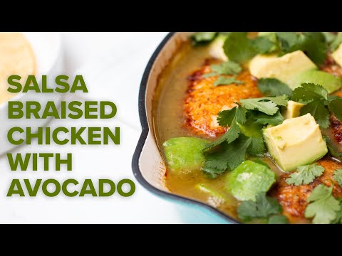 Salsa Braised Chicken with Avocado ? Tasty Recipes