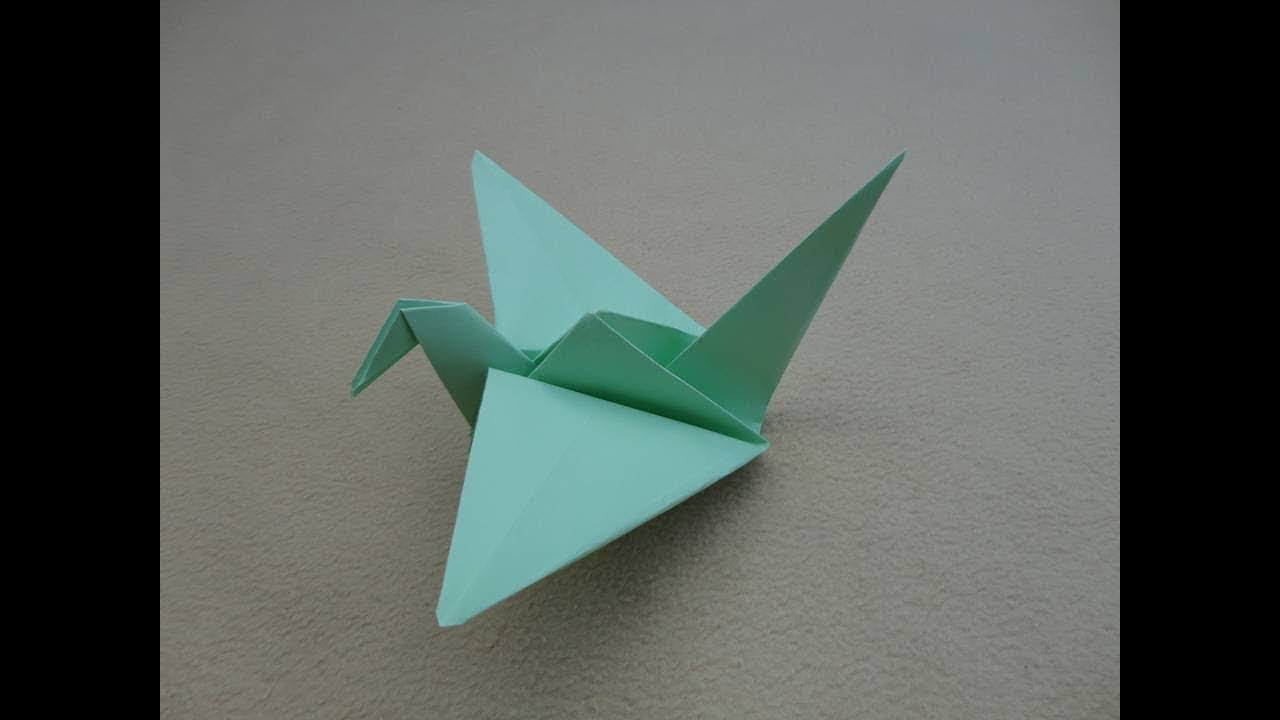 Origami Crane Papiroflexia Grulla YouTube