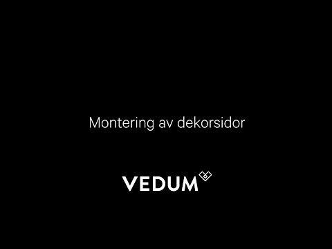 Vedum Kök & Bad - Montering dekorsidor