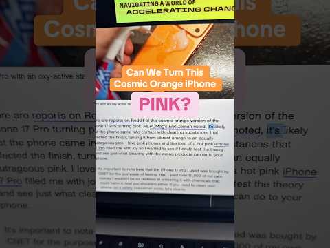 Turning A Cosmic Orange iPhone 17 Pro… Pink?