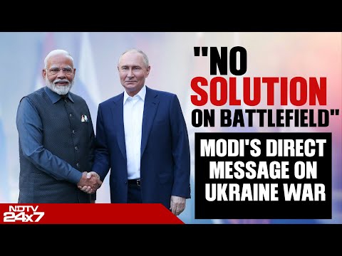 PM Modi In Russia | "No Solution On Battlefield": PM Modi's Direct Message On Ukraine War