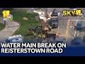 SKY 11: Water main breaks on Reisterstown Road in Garrison