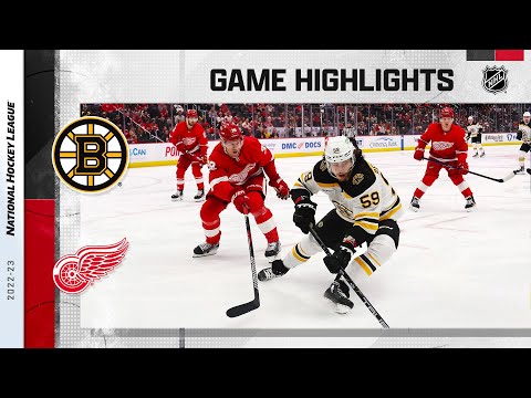 Bruins @ Red Wings 3/12 | NHL Highlights 2023