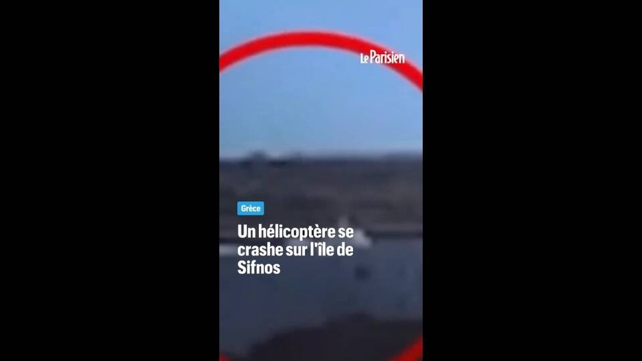 Crash d'un hélicoptère sur l'île de Sifnos, 3 morts