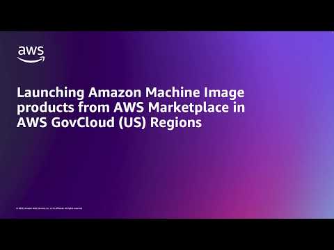 Launching Amazon Machine Image products from AWS Marketplace in AWS GovCloud (US) Regions