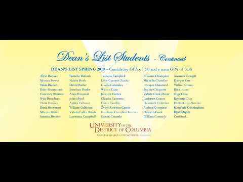CAS Honors April 2020 #udcspirit