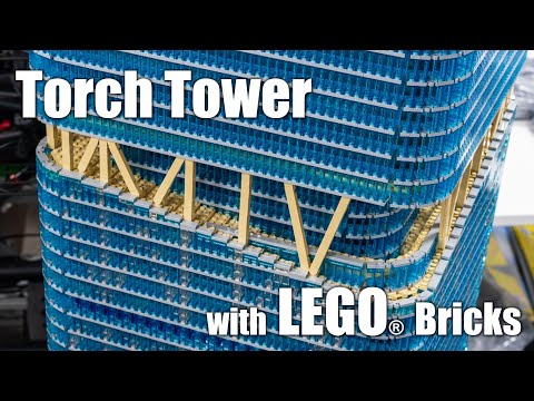 Building the Tallest Building in Japan with LEGO Bricks (Torch Tower)