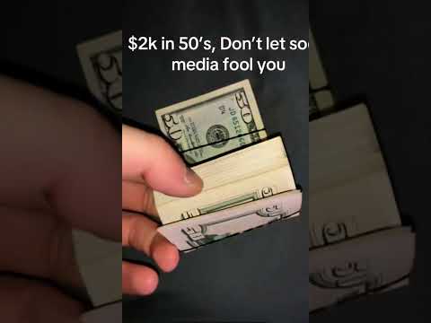 $2,000 in 50s… Don’t Let Social Media Fool You