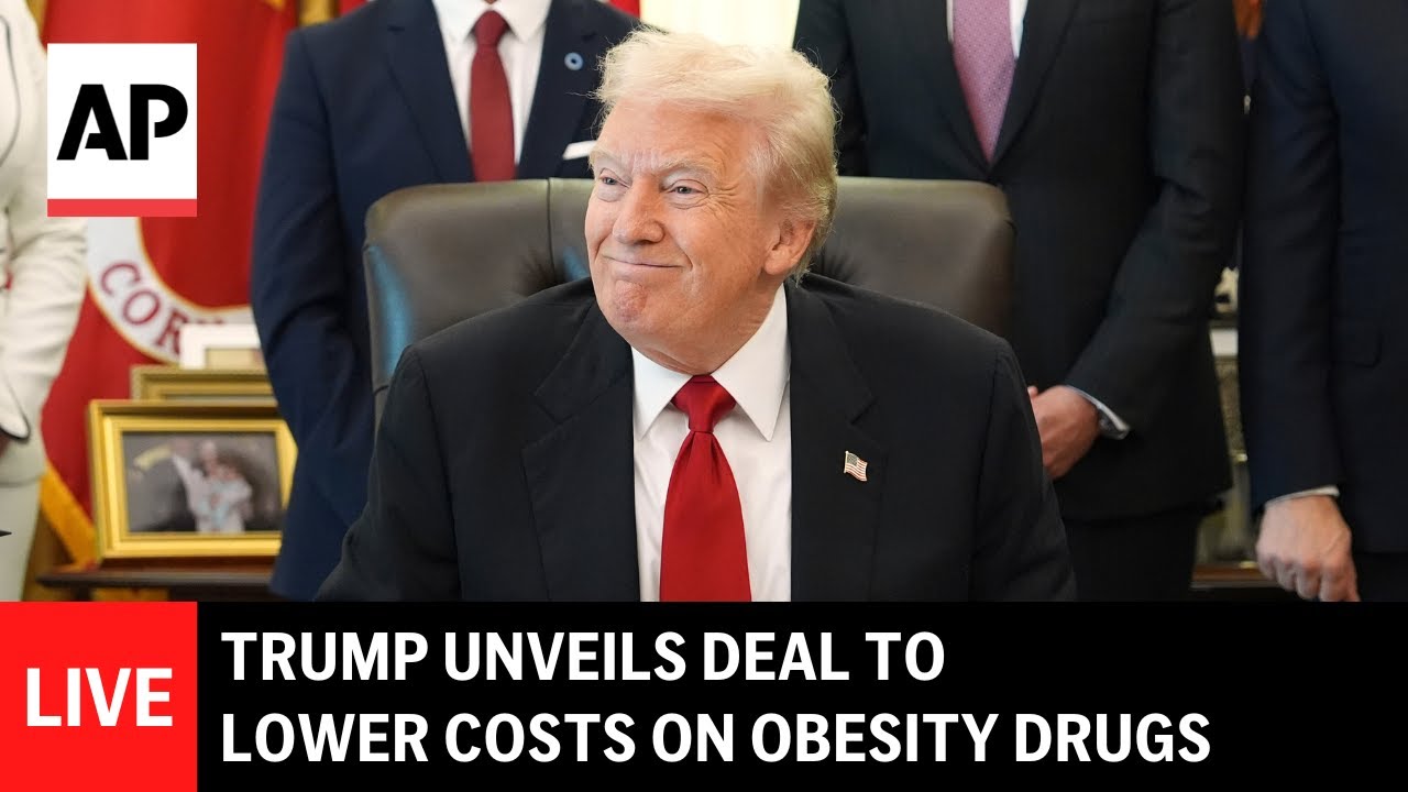 LIVE: Trump unveils deal to expand coverage, lower costs on obesity drugs
