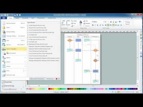 Create Swim Lanes Flowchart