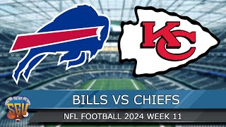 Buffalo Bills vs Kansas City Chiefs - NFL Week 11 2024 Full Game Highlights - (Madden 25 Sim)