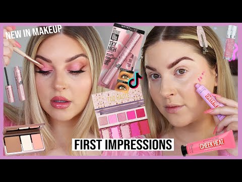 full face of NEW MAKEUP 🤑 first impressions 💞 viral makeup & more