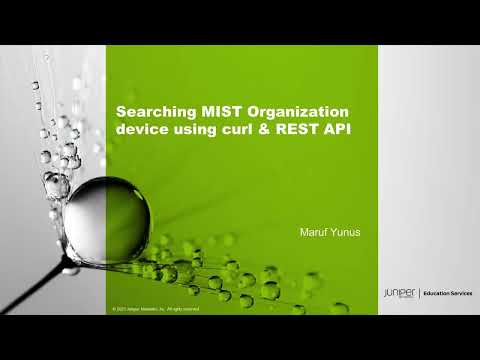 Searching Mist Organization Device Using curl & REST API