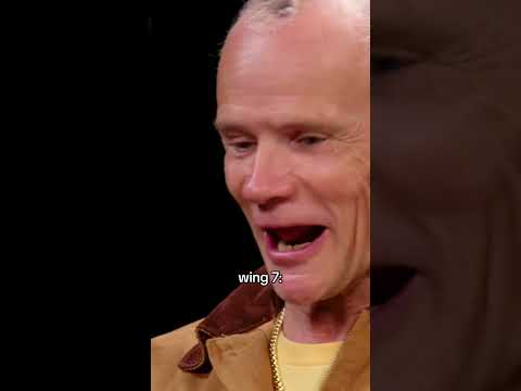 Flea's reaction to every wing on Hot Ones 🔥🔥