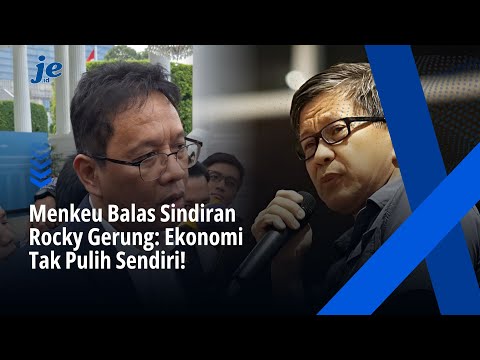 Debat Panas Rocky Gerung dan Menkeu Soal Pertumbuhan Ekonomi